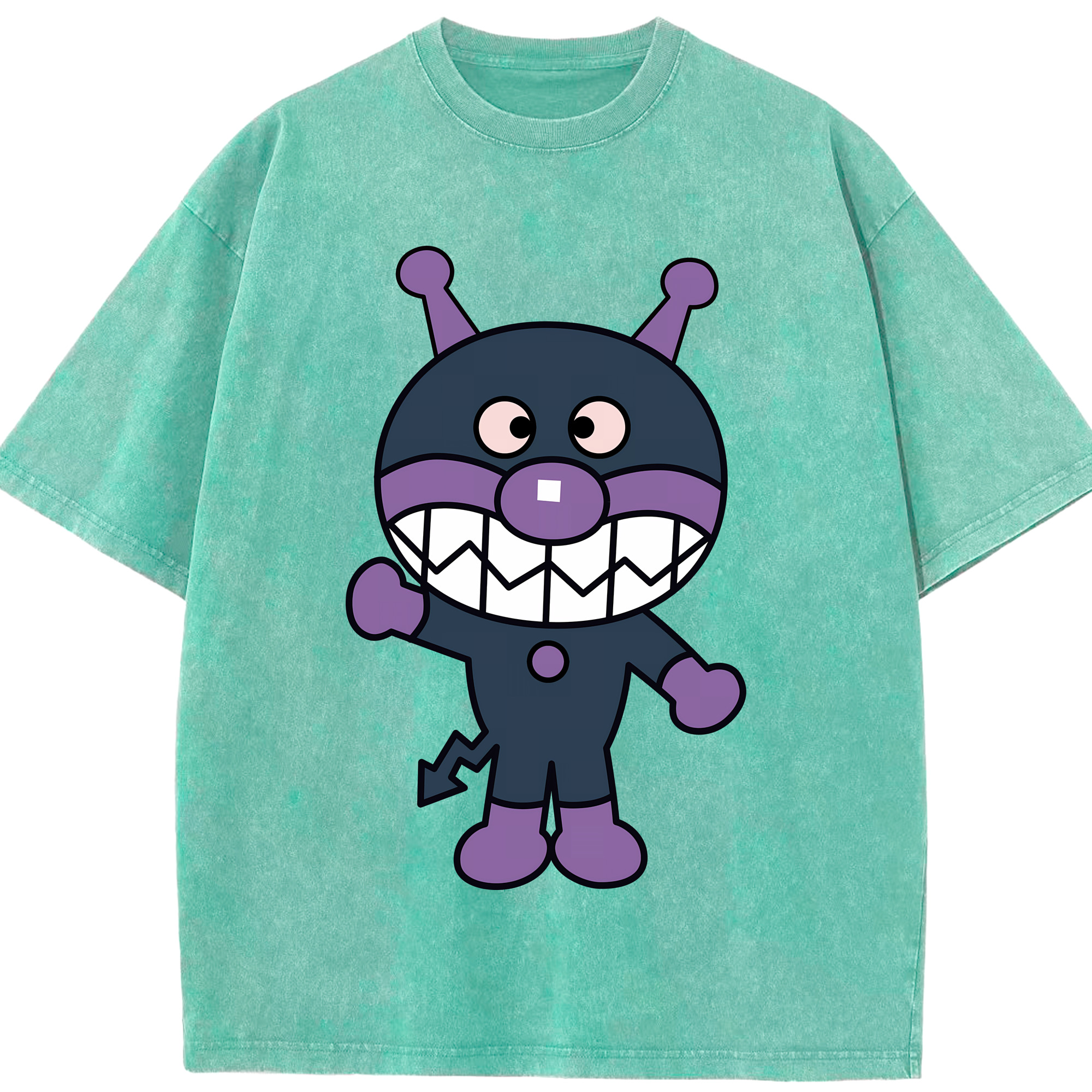 （画像用） アンパンマン Anpanman 綿100% ヴィンテージ風 半袖Tシャツ（フロントプリント）